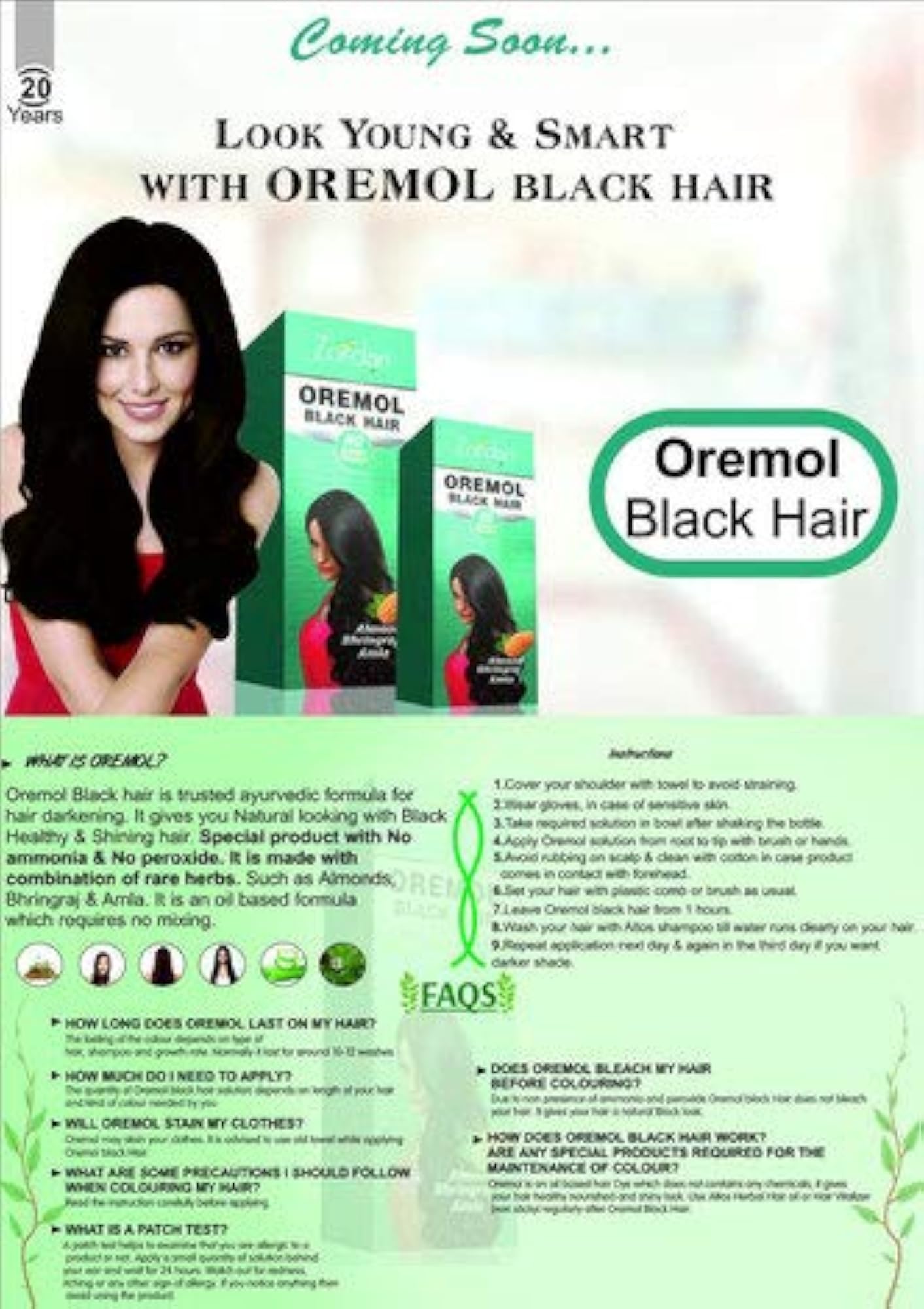 Oremol Back Hair, 100ml - Pack of 3