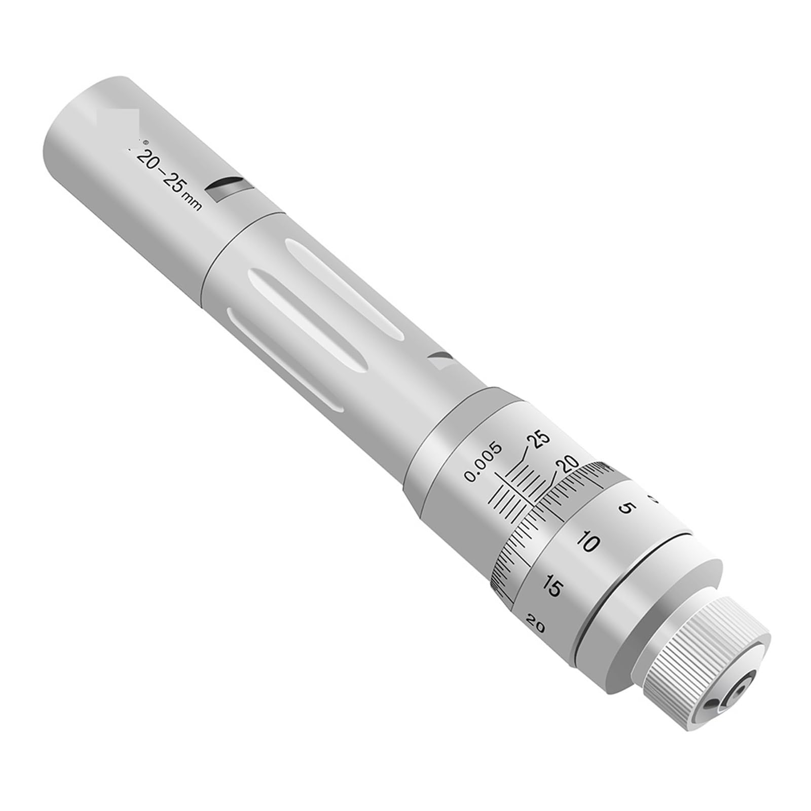 Micromètre de diamètre intérieur à Trois Griffes Mesure Interne à Trois Points Micromètre de diamètre intérieur Ouverture 0,004 mm 6-50 mm(20-25mm)