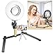 Produktbild Neewer Tisch Make-Up Ring Licht Set: 8 Zoll dimmbare Mini LED Ring Licht mit 3,5 Zoll Spiegel, Tisch Ständer, Telefon Klammer für Kosmetik Blog Make-up Selfie Video Fotografie (Keine Tragetasche)