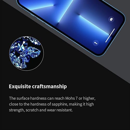 Miniatura 4 de PERFECTSIGHT Sapphire - Protector de pantalla anti luz azul diseñado para iPhone 13 ProiPhone 13, protección ocular de grado médico Filtro HD 6