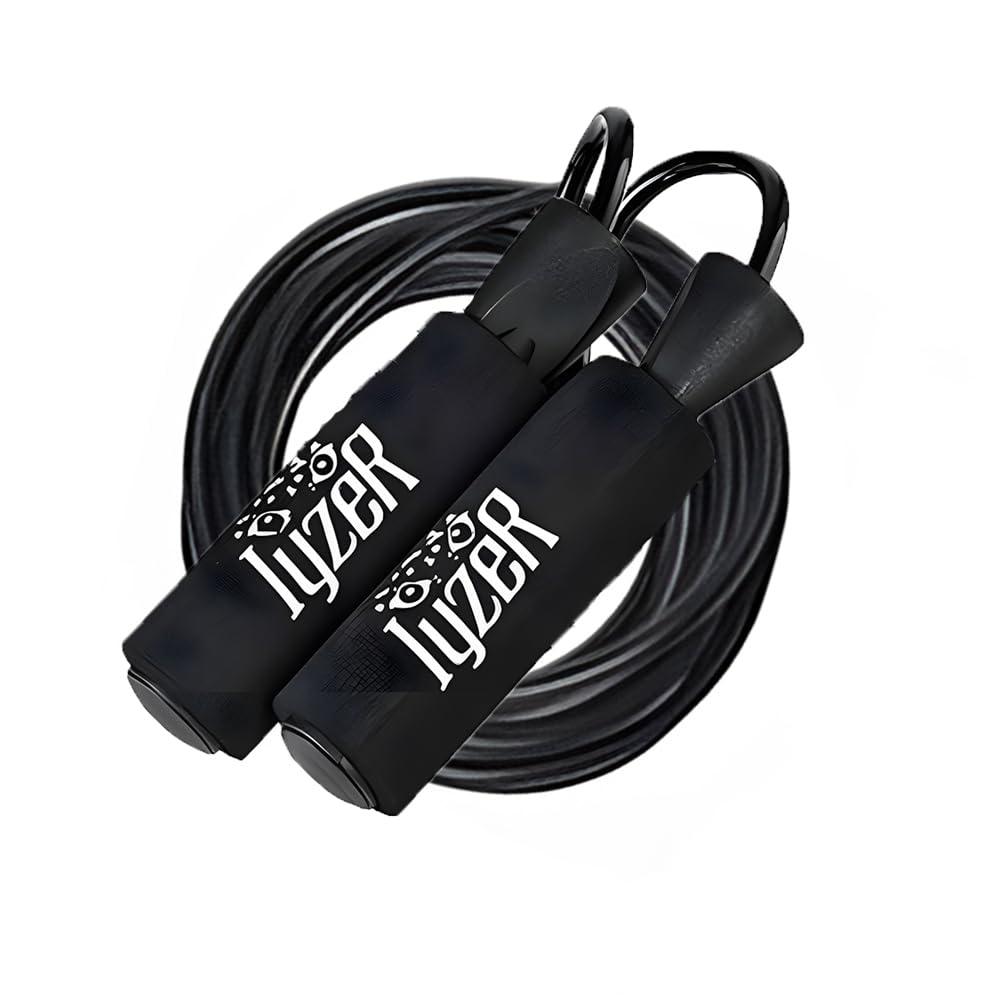 Logics Best Adjustable Jump Rope for Men - Tangle-Free Jumping Rope with Ball Bearings - Jumprope for Fitness Women & Men