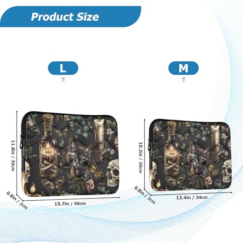 Funda para Laptop 13-16 Pulgadas Estilo Gótico Negro miniatura 3
