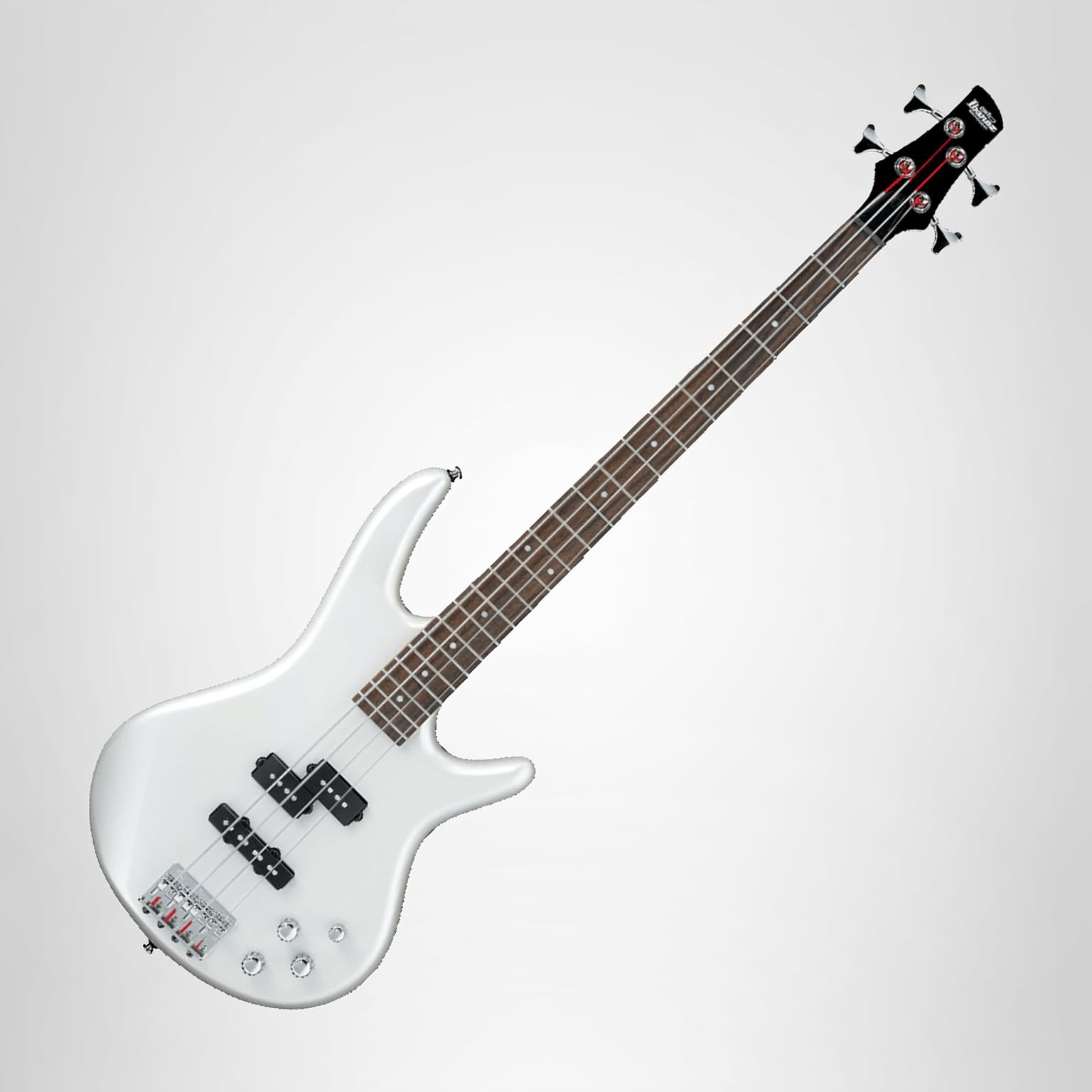 Ibanez GIO Soundgear 4弦ベース ホワイト　ケース付 Ibanez GSR200-PW GIO SR Series Electric Bass Guitar - 4 String