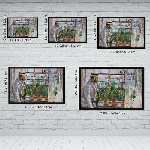 Impression sur toile Berthe Morisot Eugene Manet île de Wight 40x61cm