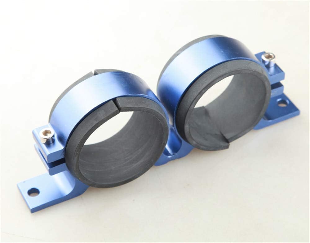 Twin Bosch 044 Fuel Pump Billet Bracket Clamp Assembly Kit Aluminum Blue