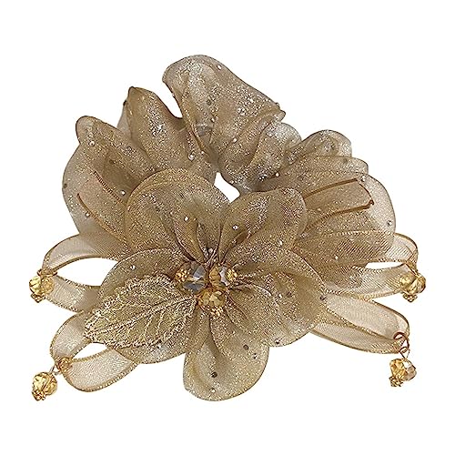 Corde à cheveux et chouchou fleur D pour coiffure femme - 2
