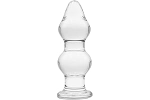 Clear Glass Anal Plug G-spot Massager Crystal Butt Plug Expander Anal Sex...