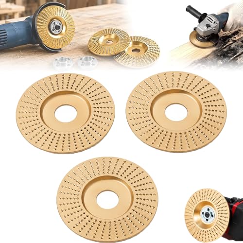 Image of 2026 New Angle Grinder Polishing Pad Tungsten Carbide Sanding Discs,Upgrade Heavy Duty Tungsten Carbide Wheel,Wood Carving Discs for 4 inch & 4-1 /2 inch Grinders Cutting Shaping Sanding. (3*Flat Surface)