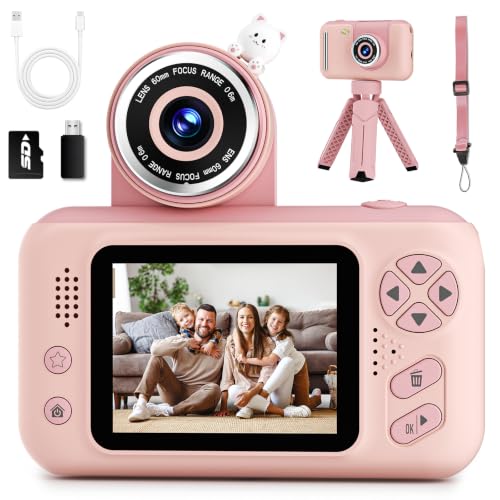 Makolle Kids Camera Toys for Girls 3-12 Year Old, Pink