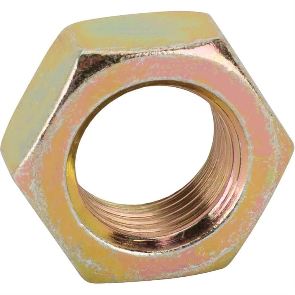 Steel Jam Nuts, 1/2 Inch-20 Left Hand NF Fine Thread, Pack/6