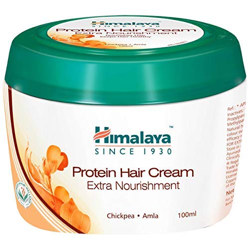 Himalaya Herbals Protein Hair Care Cream, 100ml - Extra Hair Nourishment with Chickpea and Amla (Pack of 9)
