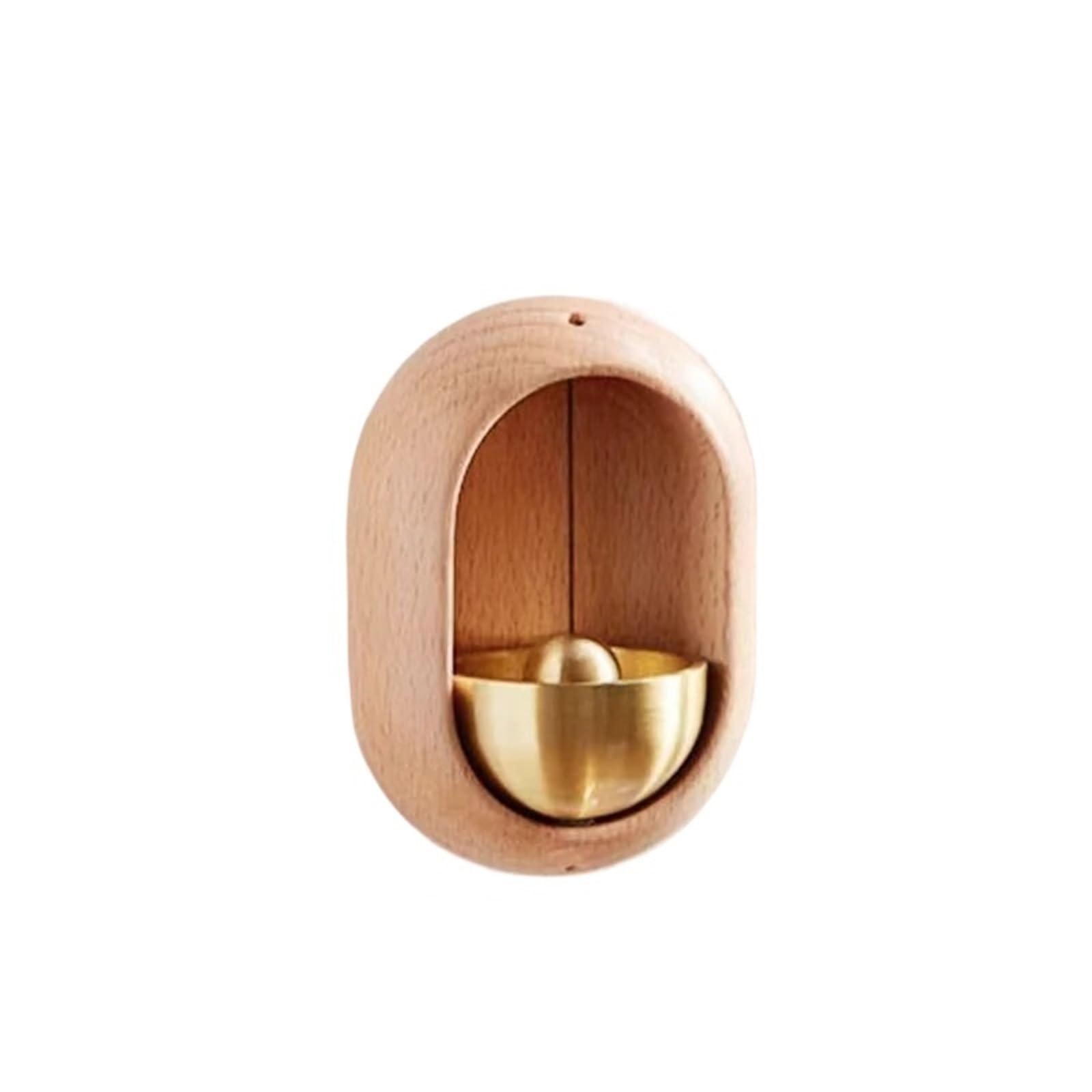 Ilumos Beech Unique And Walnut Magnetic Wood Doorbell Chime - Stylish Home Entrance Reminder Bell For Shopkeepers And Housewarming Gifts(Beech)