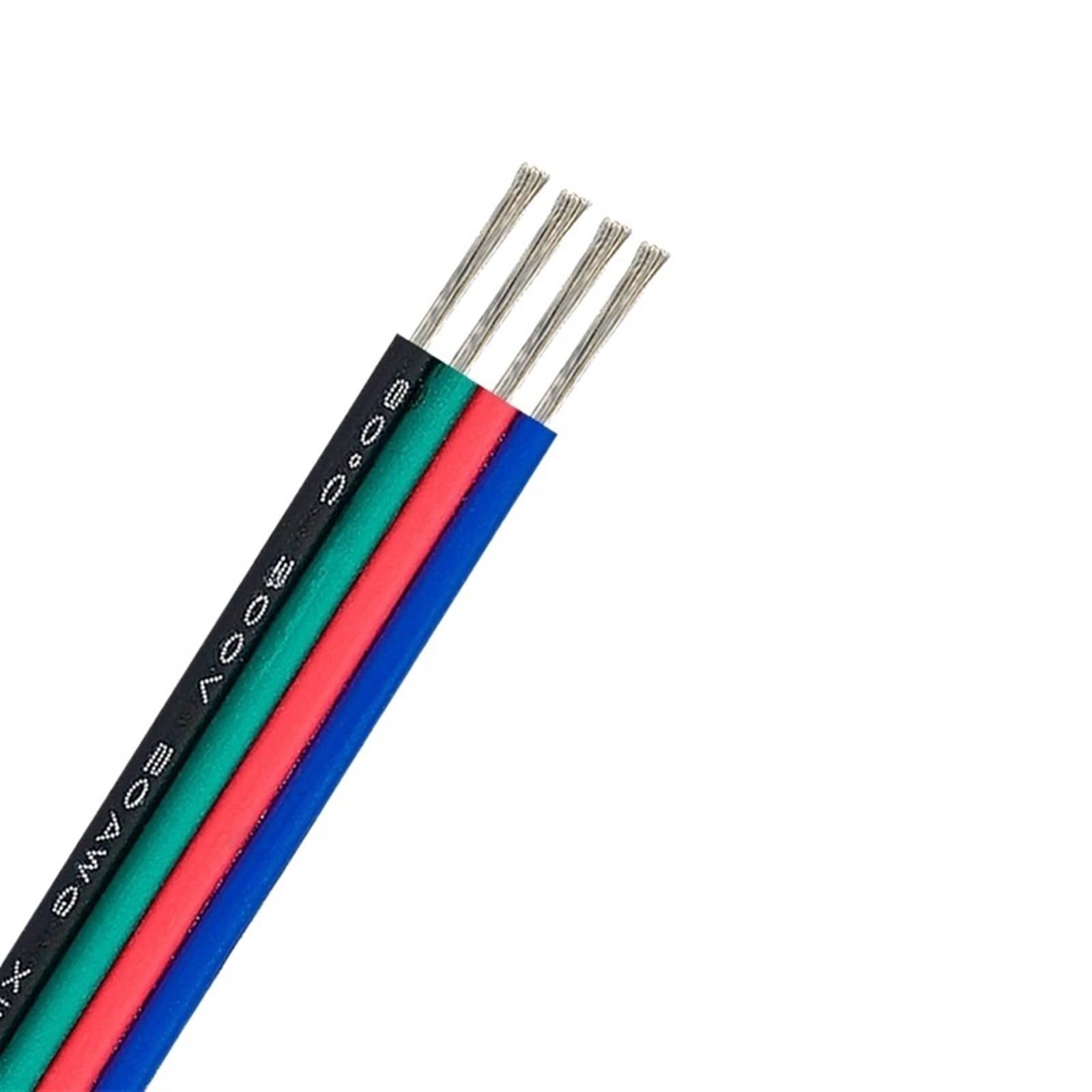 Fil électrique pour bande LED 4 broches pour éclairer vos meubles de salon et corniches