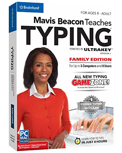 Mavis Beacon Teaches Typing Powered by Ultrakey v2 - Family Edition
