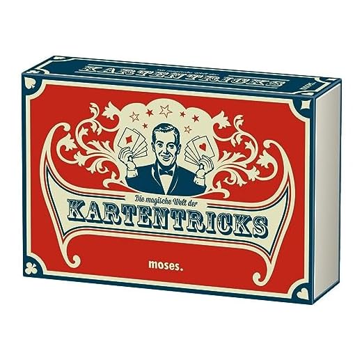 U.S.Playing Card Company, Bicycle Standard Kartenspielen, Farblich sortiert (Rot/blau) 8 moses. Die magische Welt der Kartentricks | 33 Zaubertricks mit Karten | Inkl. 32 Blatt Skat-Kartenset
