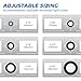 OHLECTRIC 48-Pack New Construction Recessed Light Mounting Plates, Flat Steel Rough-in Brackets - Symmetric Round Holes w/ Multiple Cutouts 2” til 6” Adjustable Panel for LED Wafer & Recessed Lighting