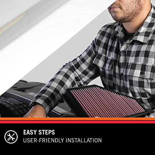 K&N Filtro Aria di ricambio compatibile con Opel