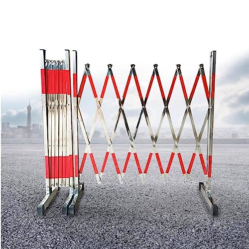 Barrera de Seguridad retráctil y Extensible de Acero Inoxidable, Plegable, portátil, para Acceso rápido y Control de multitudes.