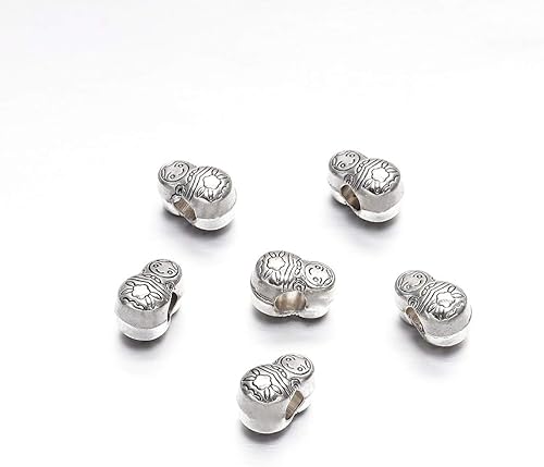 Miniatura 7 de 10 unidsPack Antiguos Colgantes de Encanto Buda Sparta Leopard Lion Heads Spacer Beads Suministros para la Joyería Encontrar Hacer DIY Pulsera Collar