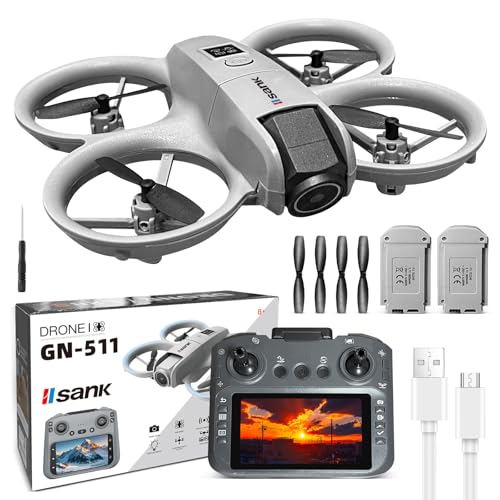 Drone Com Camera Drone Profissional 1080p HD 8K FPV WiFi Mini Controle Remoto 6CH DroneQuadricóptero Posicionamento de fluxo óptico por Alimentação sem Escovas