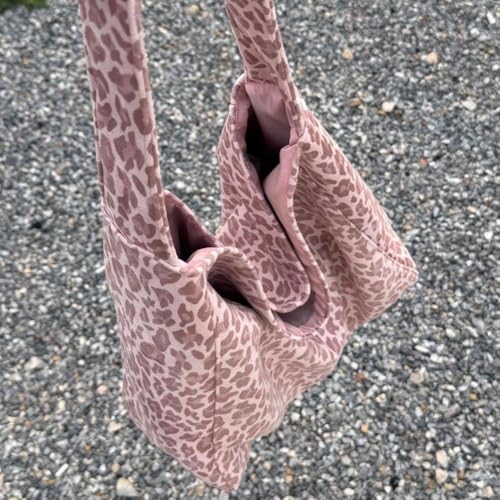 Sac Cabas Daim Léopard de Haute Qualité Style Hobo Chic