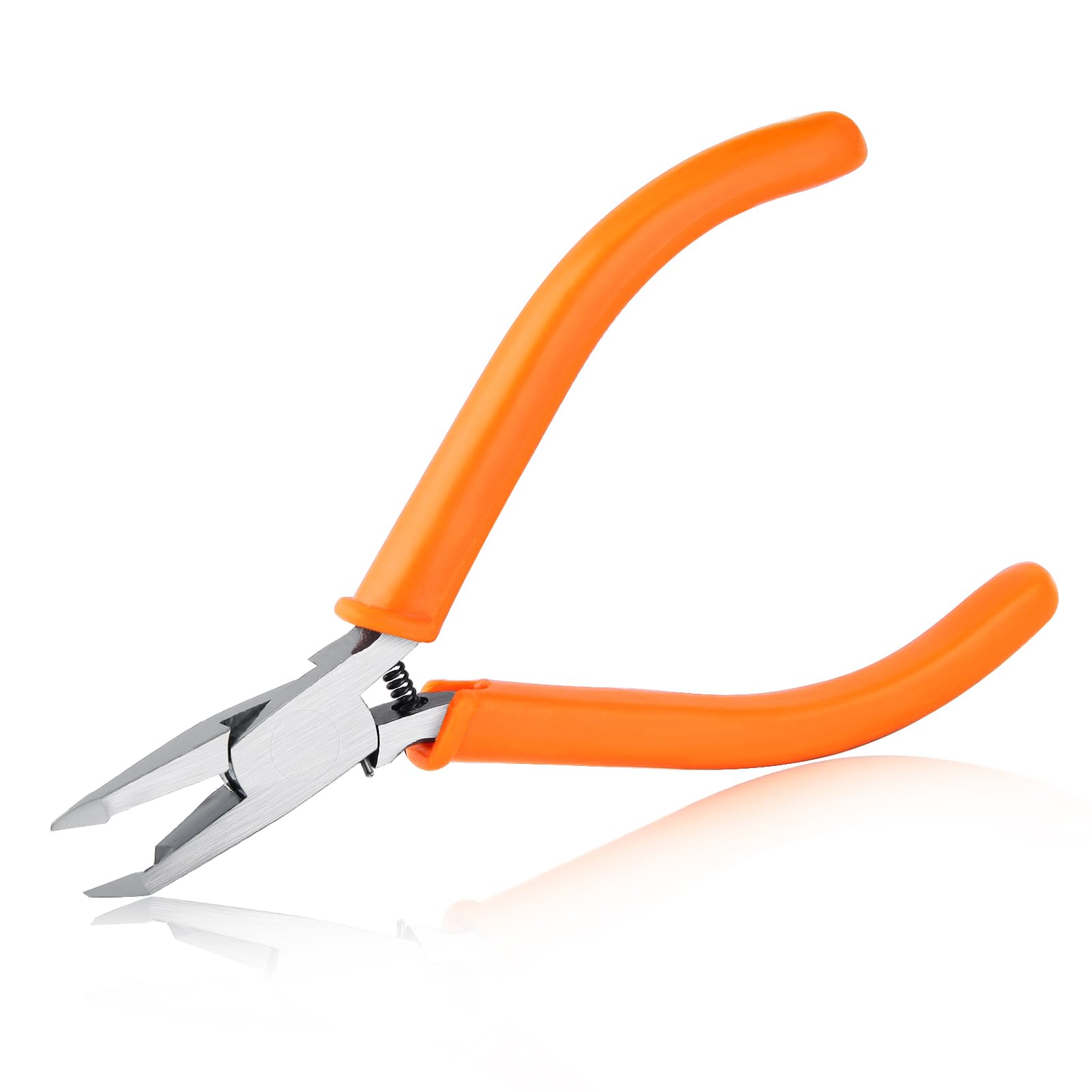 SPEEDWOX 38 Degree Angled Jaws Cutting Pliers - Flush Cut Chip Cutter, Angled Tip Cutter, Small Engineer Pliers
