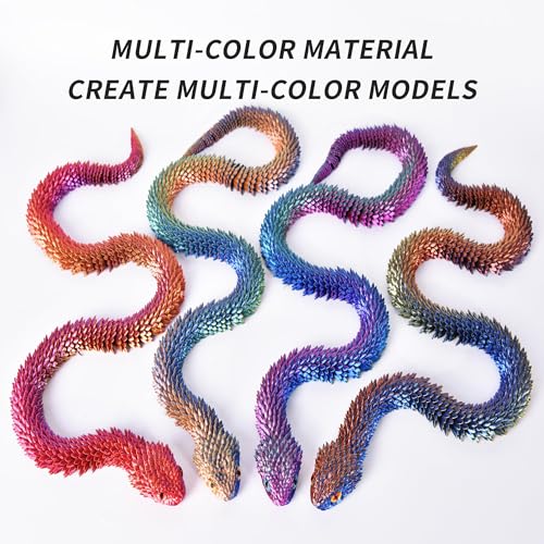 Image of PINBALL Silk Tricolor PLA 3D Printer Filament 1.75mm Shiny Multi-Color Change by Angle Filament 3D Printing PLA Filament Dimensional Accuracy + /- 0.02mm 250g*4