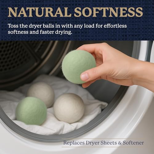 Image of Farberware Wool Dryer Balls, 4-Pack, Reusable