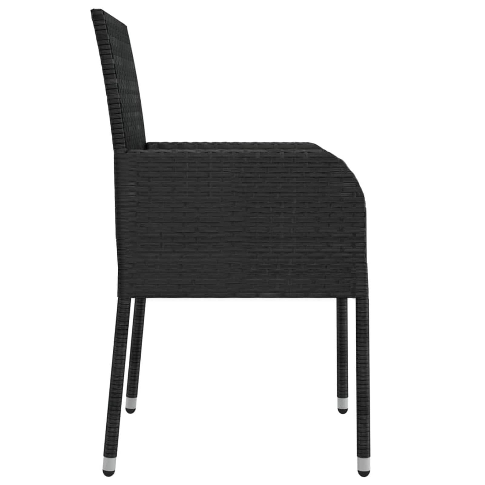 Gecheer Salon de jardin 9 pièces pour 8 personnes, table de jardin avec plateau en verre et fauteuils, meubles de terrasse, meubles de jardin