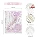 YUATCYA Reusable Sticker Collecting Book Storage Album A5 Size Sticker Organizer Collection Notebook for Adults with 32 Sheets Blank Release Paper (Light Pink)