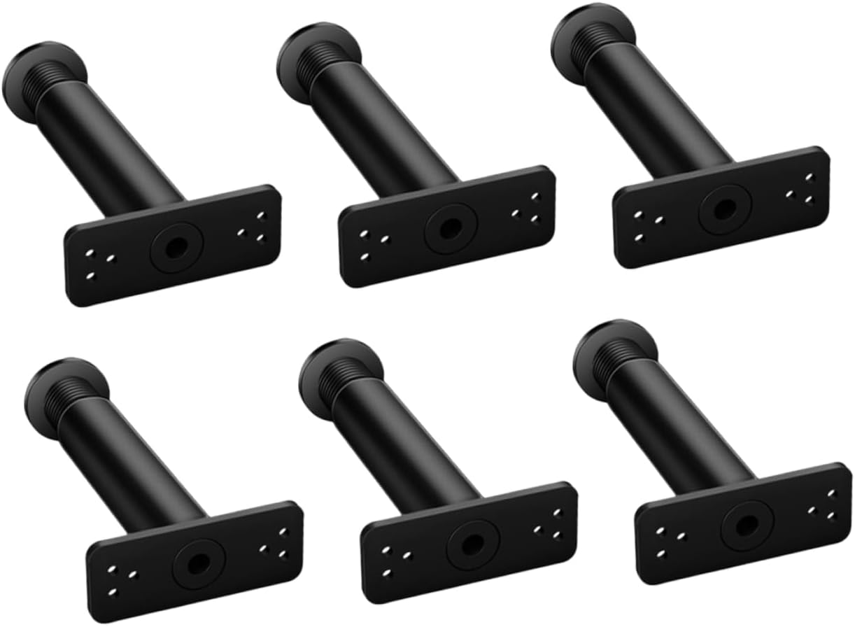 6pcs Adjustable Bed Leg Support Heavy Duty Furniture Legs for Tables Cabinets and Material Height Range Replacement Feet