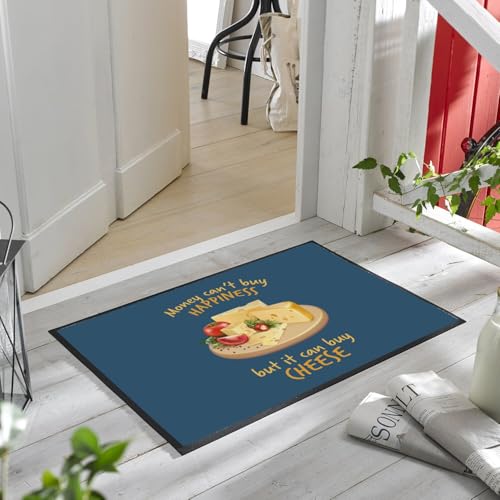 Paillasson bleu absorbant et résistant à message apéritif