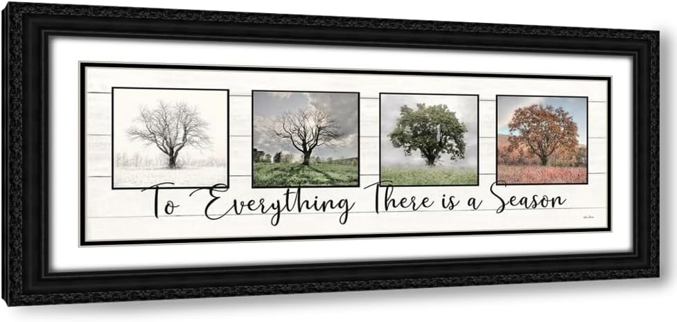 ArtDirect To Everything There is a Season 18x9 Gold Ornate Wood Framed with Double Matting Museum Art Print by Deiter, Lori