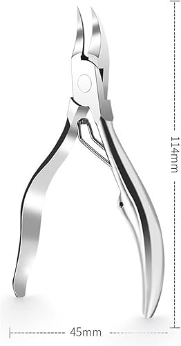 Miniatura 3 de Wonzone zjd - Tijeras especiales para uñas encarnadas para uñas de los pies con incrustaciones de uñas para la boca oblicua Olecranon cortaúñas con