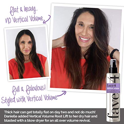 Fave4 Hair Vertical Volume Root Lifting Spray For All Day Fullness, Add Strength & Shine, 7.2 Oz #TOP4
