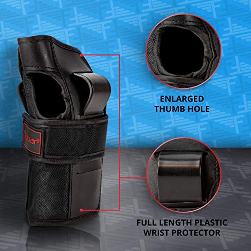 image for Flybar Knee and Elbow Pads, Wrist Guards Protective Safety Gear Set - 