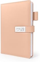 2026 2027 Diary - 2026 2027 Weekly Diary - A5 Multilingual (DE/IT/ES/EN/FR), Pen Holder, Magnetic Closure, Soft Tattoo, PU+PAPER (Lug.2026-Aug 2027)