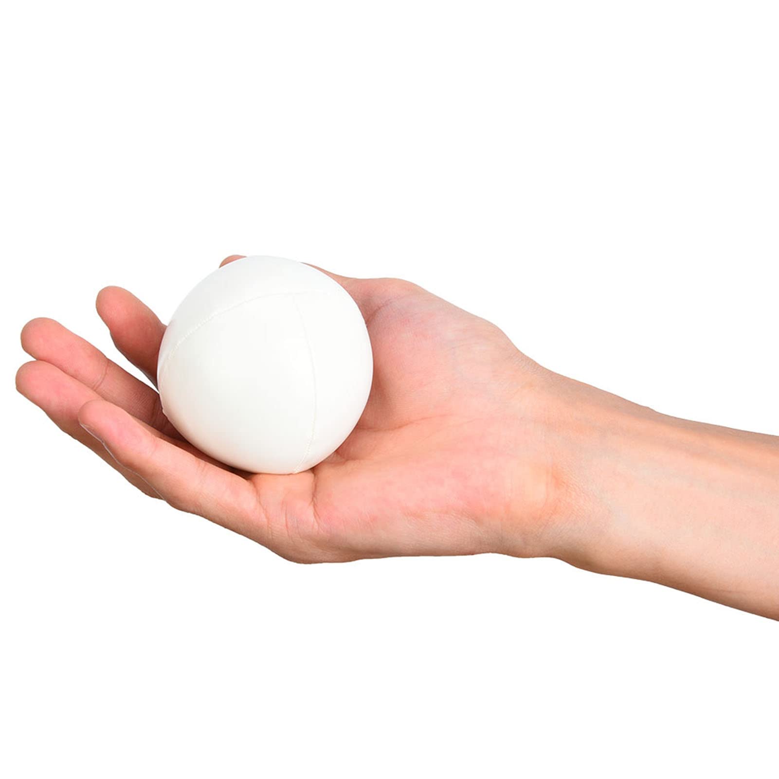 Mtlavishness Juego de 3 Pelotas de Malabarismo de PU Juego de Pelotas de Malabarismo de Payaso para Principiantes y Profesionales Equipo de Malabarismo con Peso Suave para (Blanca) — view 8