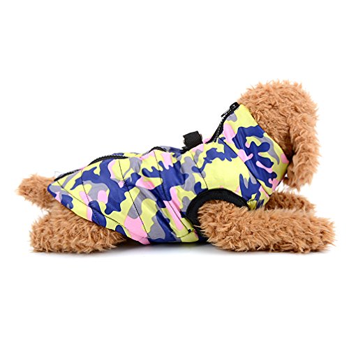 Ranphy Small Dog Camo Puffer Jacket with D-Ring and Zip - Image 3