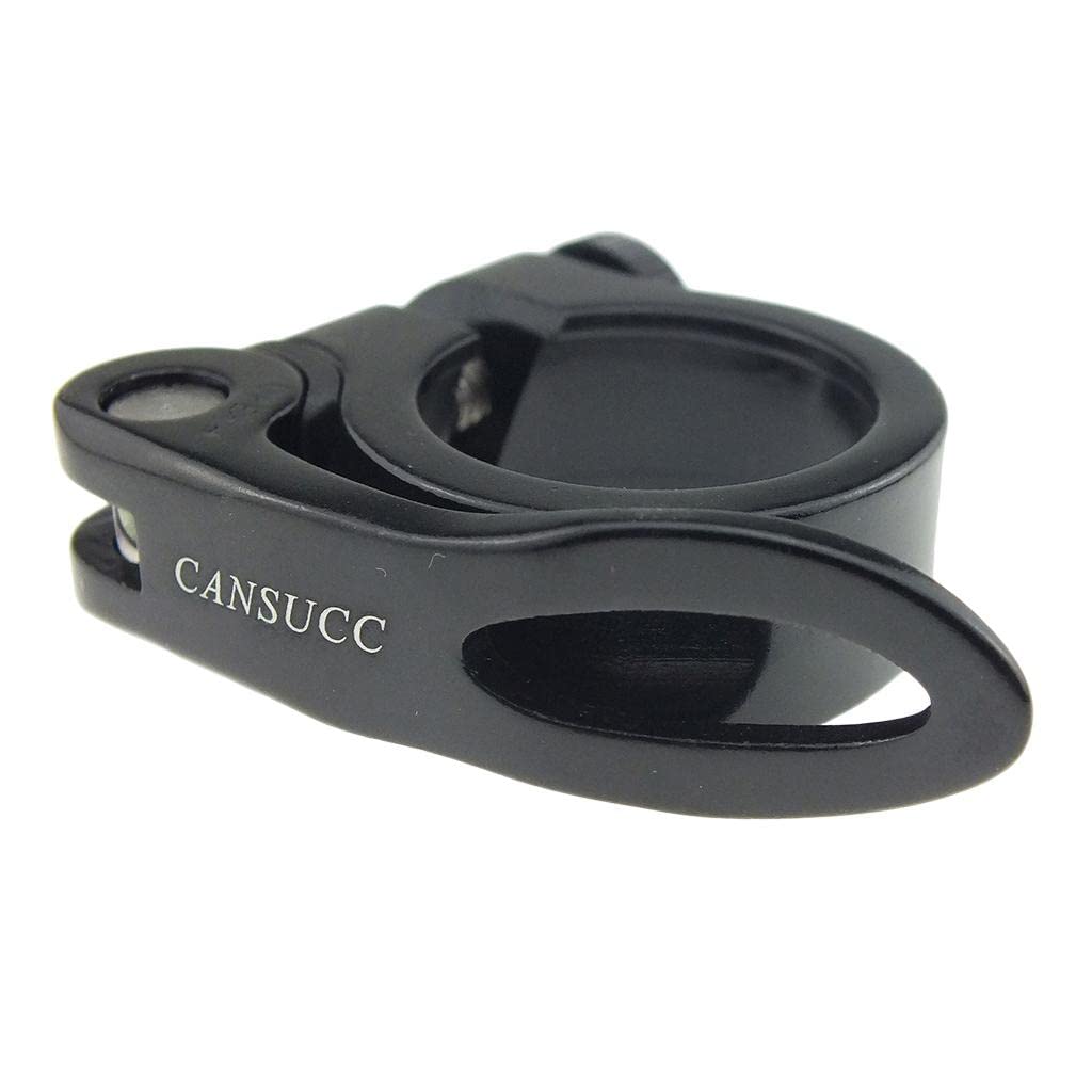 T Tooyful Black Quick Release Seatpost Clamp Alloy 30Mm Bike Saddle Post Clip Clamps