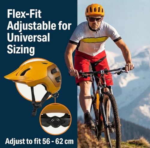Bikeroo MTB Bike Helmet, Adjustable 56-62 cm / 22″ – 24″