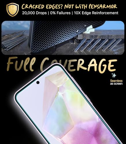 Image of Lensarmor Compatible with Samsung Galaxy A55 / A35 Screen Protector (1 Pack) - Premium 9H Tempered Glass, Military-Grade Protection, HD Clear Display, Anti-Fingerprint & Case-Friendly Fit