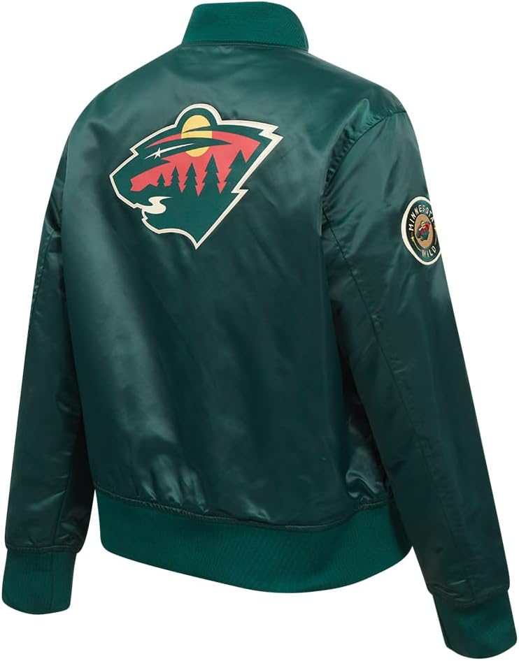 Pro Standard Womens NHL Classic Chenille Satin Satin Jacket