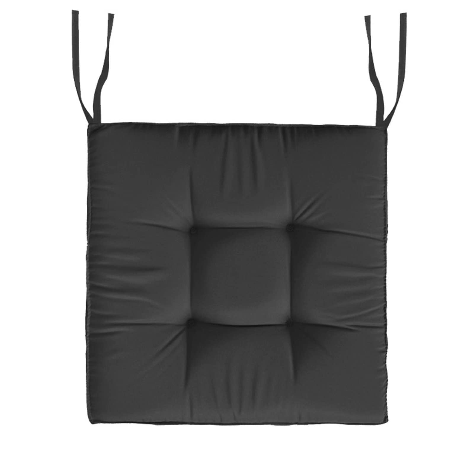 Galette De Chaise 45x45 ImperméAble, Coussins De Chaises Exterieures, 7cm Ultra éPais Anti-DéFormation Coussin pour Salon De Jardin, ImperméAble Et Jetable Coussins Chaise Cuisine Noir