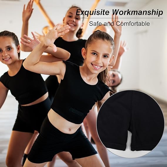 12 Pack Girls Dance Shorts, Toddler Biker Shorts Cartwheel Under Dress Pastel Kids Biking Clothes - Image 5