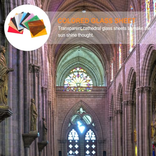 Plaques de verre cathédrale coloré avec texture ondulation d'eau - 6