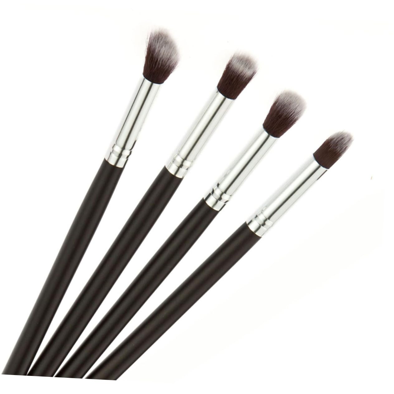 Angoily 4pcs Eye Shadow Makeup Brush Set Travel Size Portable Makeup Brush Kit Soft Horse Hair Perfect for Travel Present