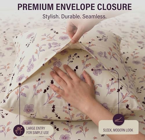 Image of VAS COLLECTIONS Cotton Pillow Cover Set of 2 (17x27 Inches) | Ultra Soft Breathable Pillow Cases for Bed | Skin Friendly, Fade Resistant & Comfortable Pillow Covers for Bedroom Decor (Skin Colour)