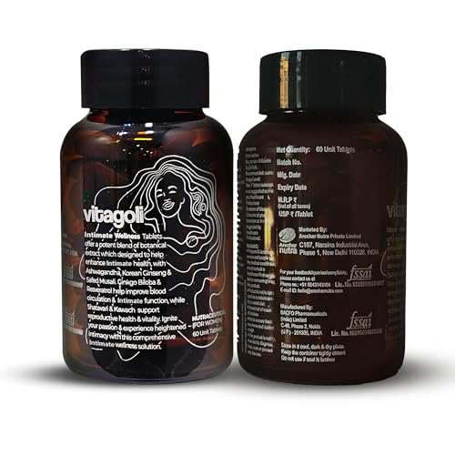 Image of Intimate Wellness Tablets for Women | Enhances Desire, Stamina & Mood | With Ashwagandha, Shatavari, Ginseng, Resveratrol, Kesar, Jaiphala & Other Plant Extracts |60 count (Pack of 2) Tablets