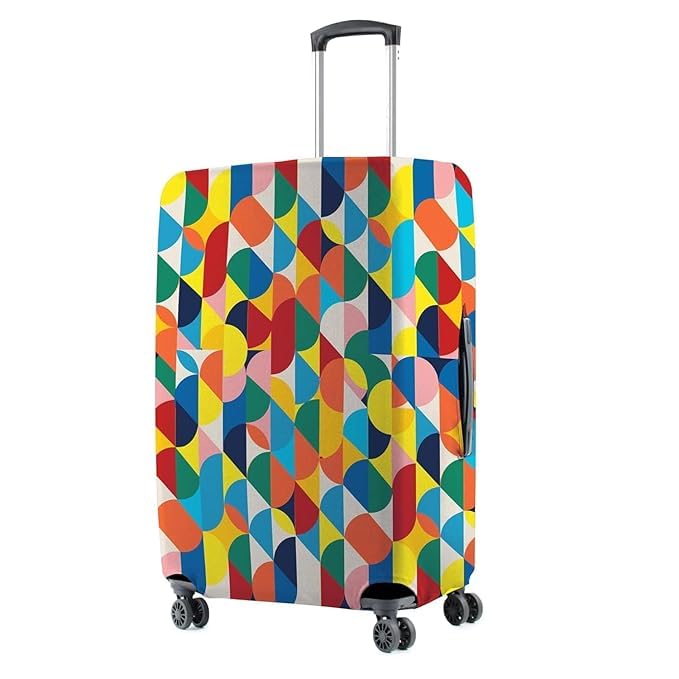 krutiwasa Printed Travel Luggage Cover for Suitcase | Scratchproof Trolley Bag Protector | Dustproof, Washable & Anti-Slip Travel Cover | Stylish Polka Printed Cover-Small-picture-11